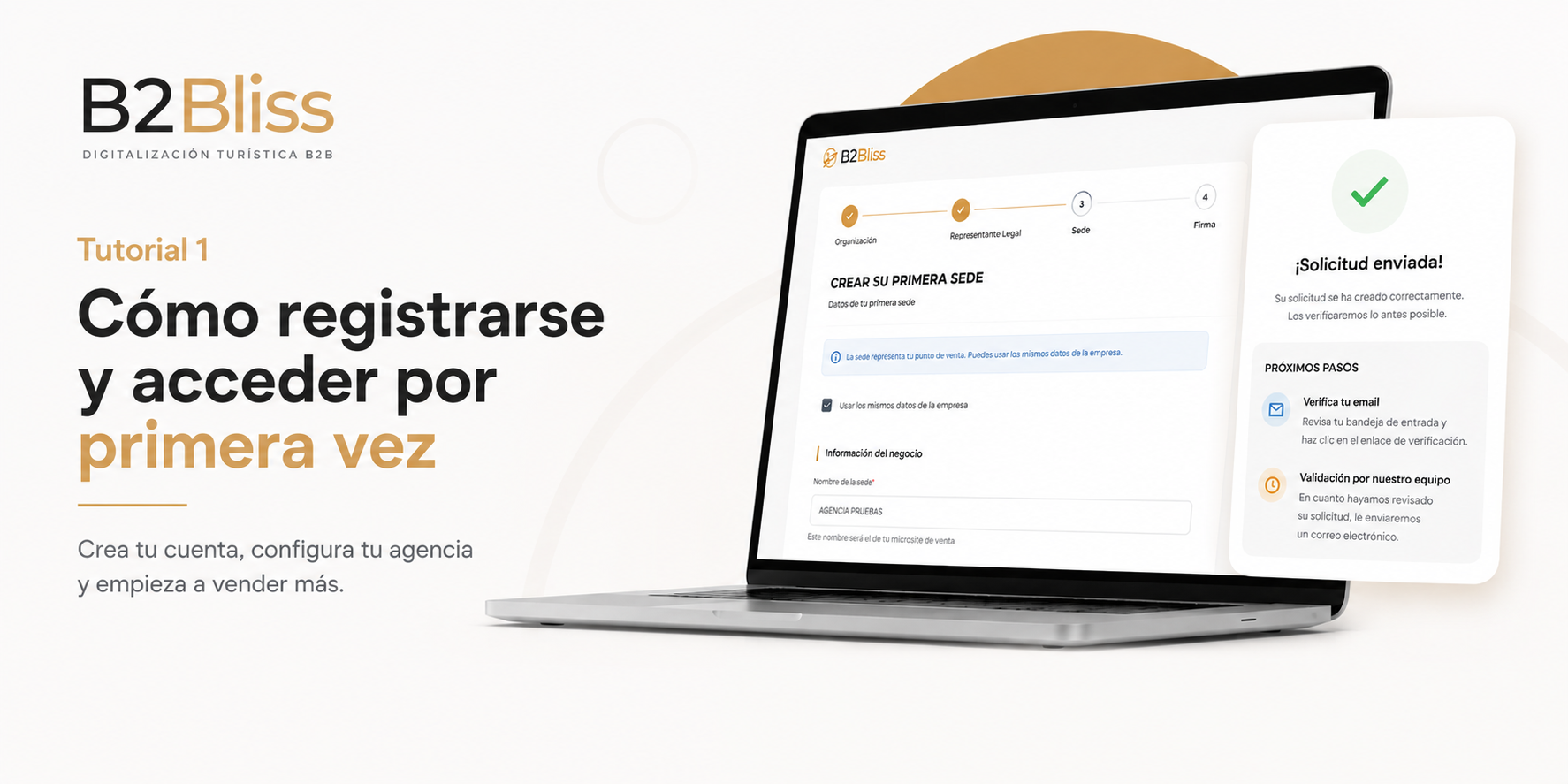 Tutorial B2BLISS: cómo registrarse y acceder por primera vez